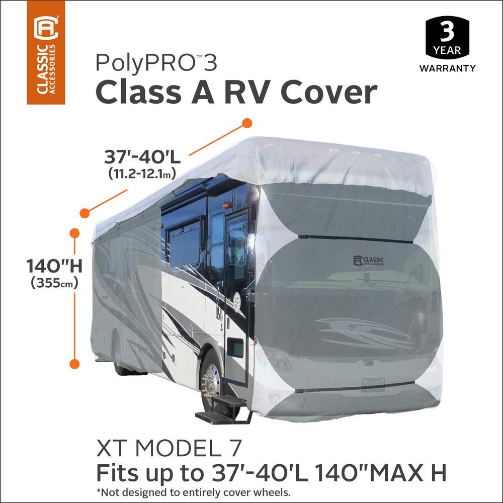 Classic Accessories PolyPro III 492 in. x 105 in. x 126 in. Class A RV Cover - Super Arbor