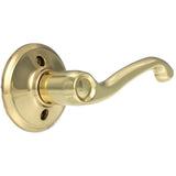 Flair Bright Brass Right Handed Dummy Door Lever - Super Arbor