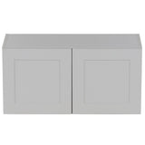 Cambridge Shaker Assembled 30x42x12.5 in. Wall Cabinet with 2 Soft Close Doors in White - Super Arbor
