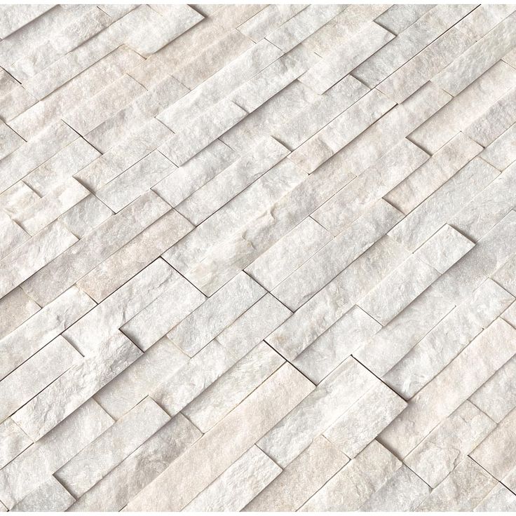 MSI Arctic White Ledger Panel 6 in. x 24 in. Natural Marble Wall Tile (10 cases / 60 sq. ft. / pallet)