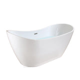 70 in. Luxury Acrylic Flatbottom Soaking Bathtub Spa in White with Oil Rubbed Bronze Trim - Super Arbor