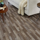 Style Selections (Sample) Sample Highland Oak Waterproof Wood Look Glue Down Sheet Vinyl