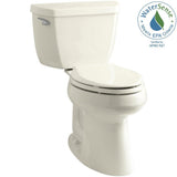 Highline Classic Comfort Height 10 in. Rough-In 2-Piece 1.28 GPF Single Flush Elongated Toilet in Biscuit - Super Arbor