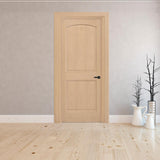 30 in. x 80 in. 2-Panel Arch Solid Core Oak Interior Door Slab - Super Arbor