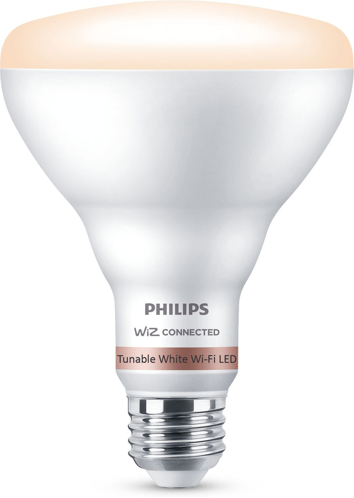 Philips Tunable White BR30 LED 65-Watt Equivalent Dimmable Smart Wi‑Fi WiZ Connected Wireless Light Bulb (4‑Pack)