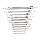 6-32 mm 45¬∞ Offset Box End Wrench Set (11-Piece) - Super Arbor