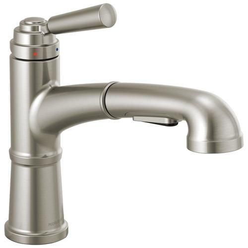 Peerless Westchester Stainless 1-Handle Deck-Mount Pull-Out Handle Kitchen Faucet