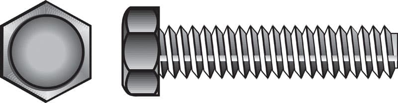 Hillman 3/8 in. Diameter x 3 in. Length Zinc-Plated Steel Hex Tap Bolts, 50-Pack