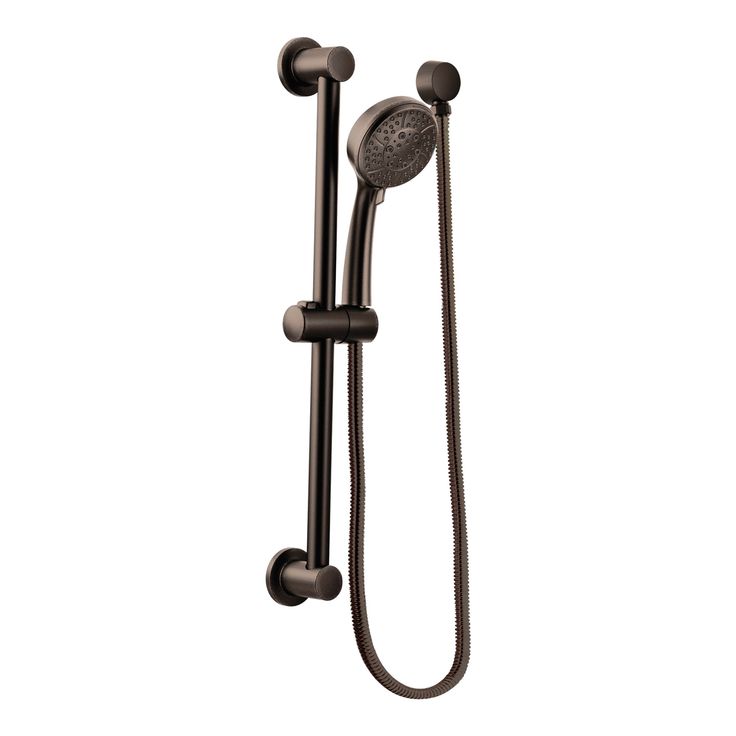 4-Spray 4 in. Eco-Performance Handheld Handshower with Slidebar in Brushed Nickel
