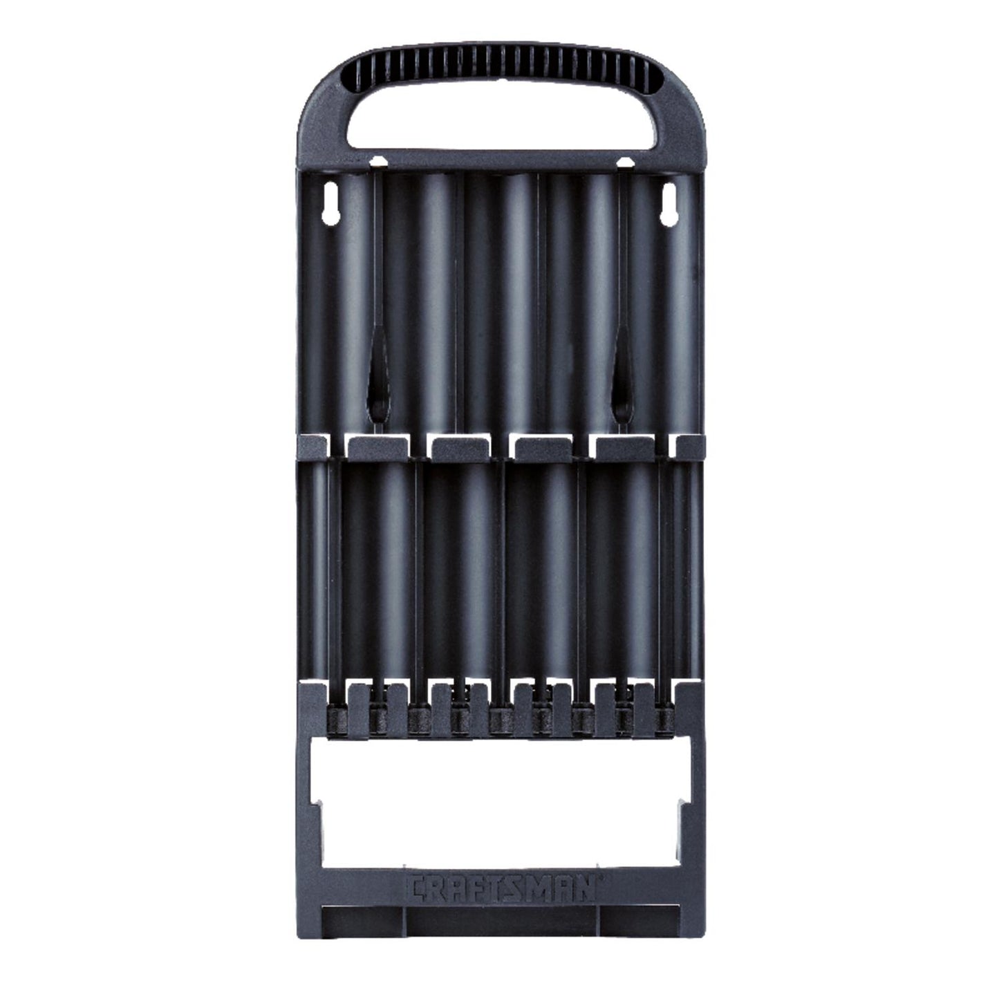 Craftsman Screwdriver Organizer with 13 Compartments, Black Polypropylene