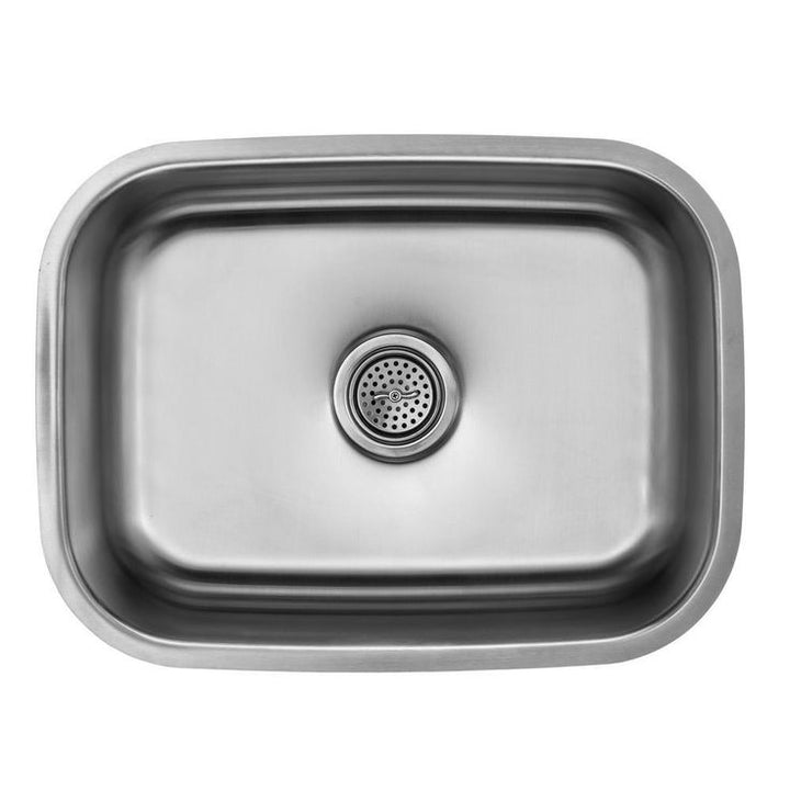Undermount 23 in. 18-Gauge Stainless Steel Bar Sink in Brushed Stainless