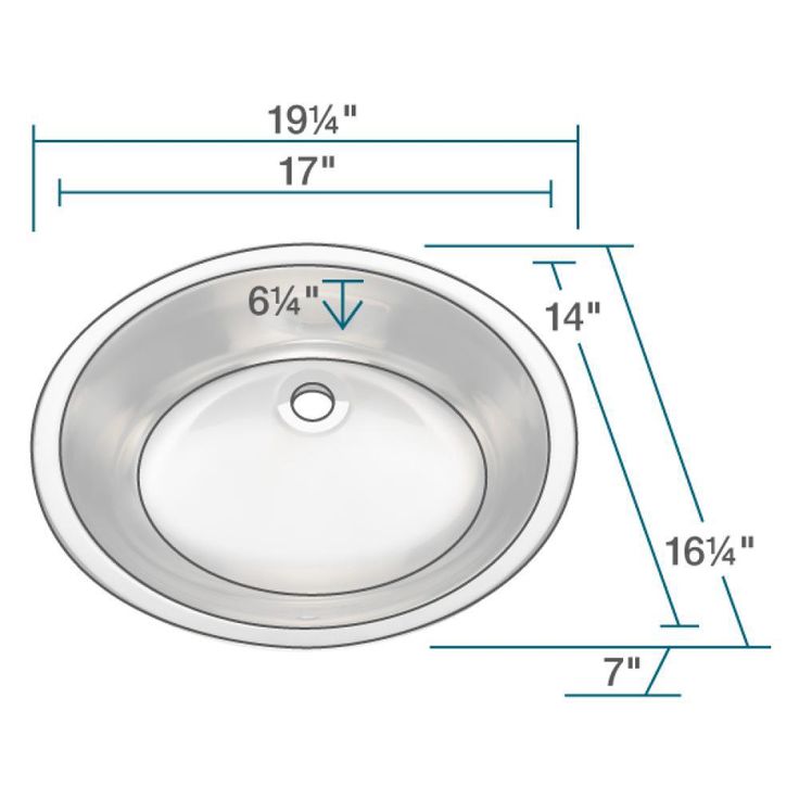 MR Direct Dual-Mount Bathroom Sink in Stainless Steel with Pop-Up Drain in Brushed Nickel