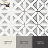 MSI Geometrica 12 in. x 12 in. x 10mm Bianco Dolomite Polished Marble Mesh-Mounted Mosaic Tile (10 sq. ft. / case)