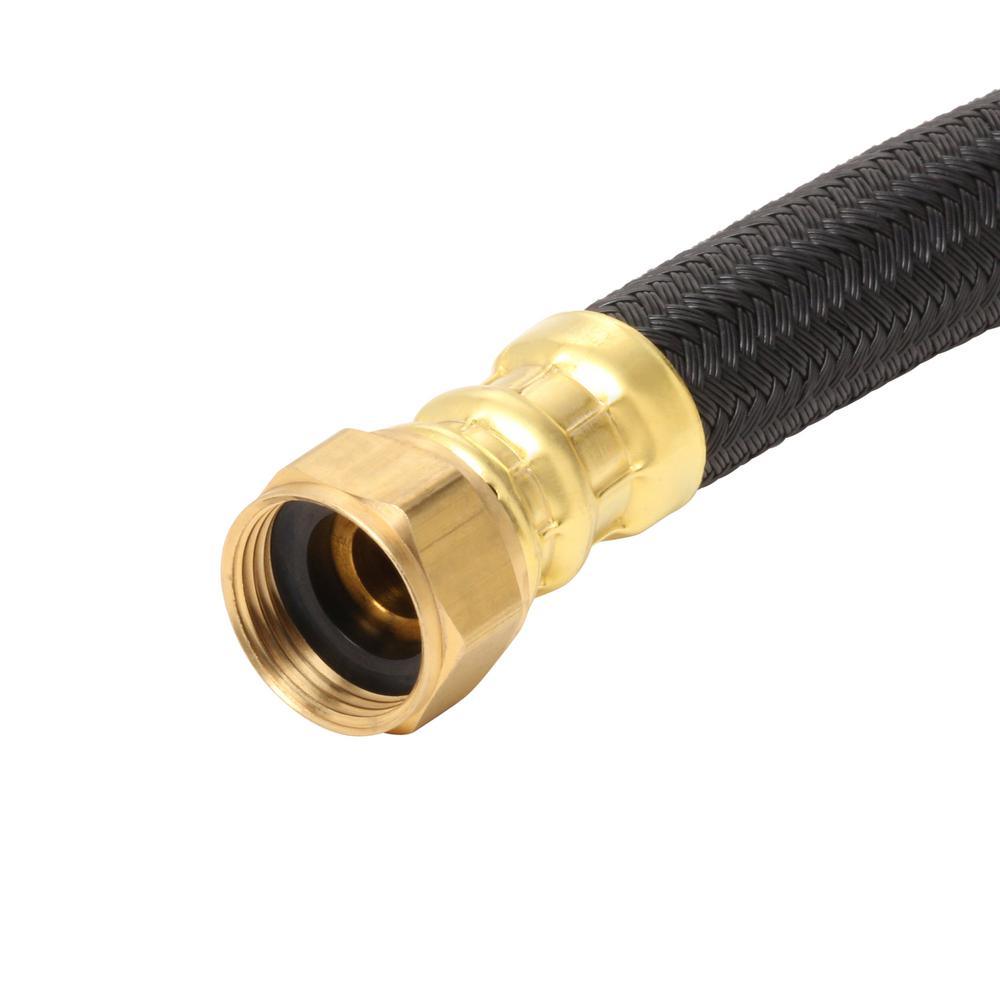 3/4 in. MIP x 3/4 in. FIP x 24 in. Polymer Braided Water Heater Connector (0.57 in. I.D.) - Super Arbor