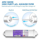 Ultimate 10 in. Calcium Carbonate Alkaline Filter with 1/4 in. Quick Connect