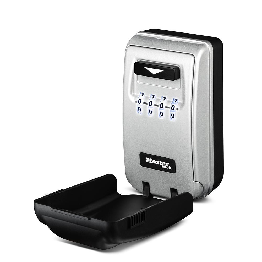 SafeSpace Wall Mount Light-Up Dial Lock Box - Super Arbor