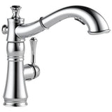 Delta Cassidy Chrome 1-Handle Deck-Mount Pull-Out Handle Kitchen Faucet