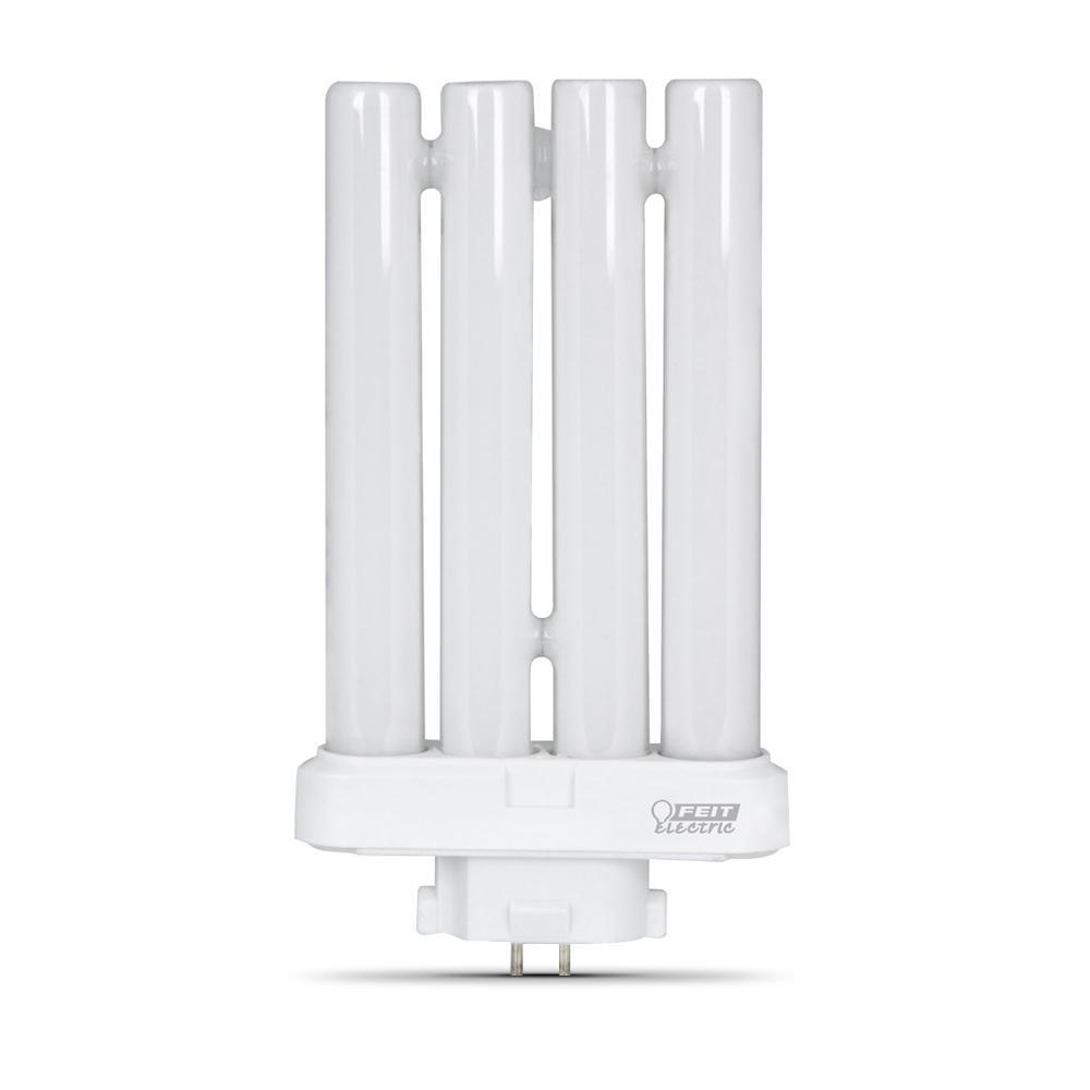 27-Watt Linear CFLNI PL Fluorescent Quad Tube 4-Pin Plug-in GX10Q-4 Base Compact CFL Light Bulb, Daylight 6500K (1-Bulb) - Super Arbor