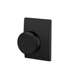 Custom Bowery Matte Black Century Trim Dummy  Door Knob (2-pack) - Super Arbor