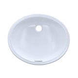TOTO Rendezvous 17 in. Undermount Bathroom Sink with CeFiONtect in Cotton White