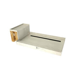 Base'N Bench 34 in. x 60 in. Single Threshold Shower Base and Bench Kit with Right Drain and Matte Black Grate - Super Arbor