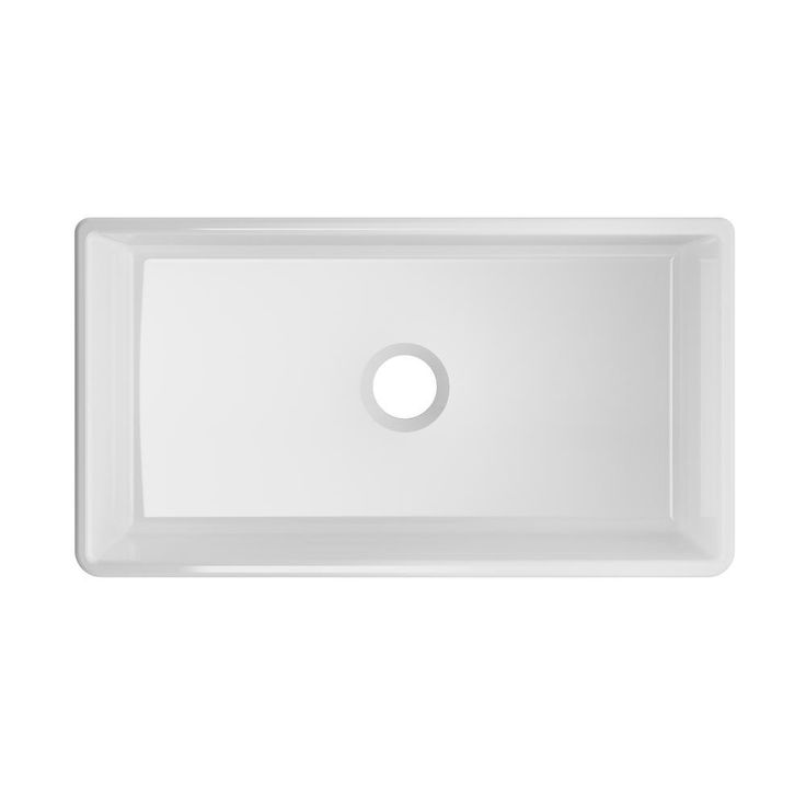 Farmhouse Apron Front Fireclay 33 in. Picture Frame Single Bowl Kitchen Sink in White with Grid and Strainer