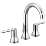 Delta Trinsic Chrome 2-handle Widespread WaterSense Bathroom Sink Faucet with Drain