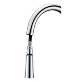 Orbital Single-Handle Pull-Down Sprayer Kitchen Faucet in Polished Chrome - Super Arbor