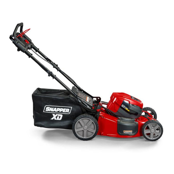 Snapper XD 21 in. 82-Volt Lithium-Ion Cordless Battery StepSense Walk Behind Self Propelled Mower Two 2.0 Batteries and Charger