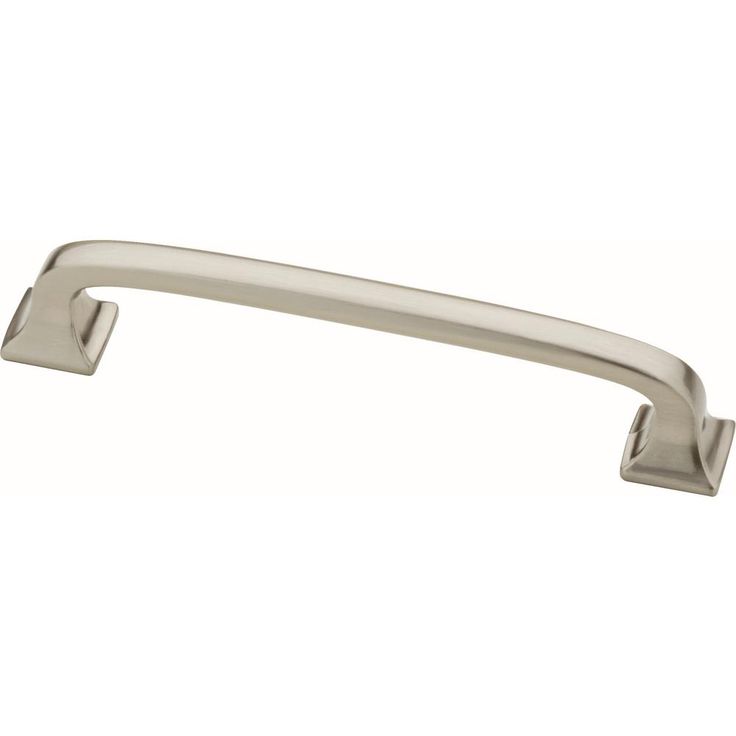 Essentials Lombard 4 in. (102mm) Center-to-Center Satin Nickel Drawer Pull (10-Pack)