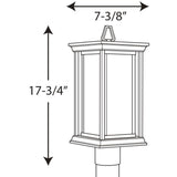 Endicott Collection 1-Light Outdoor Black Post Lamp