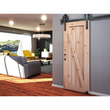 42 in. x 96 in. Z-Shape Knotty Pine Interior Barn Door Slab - Super Arbor