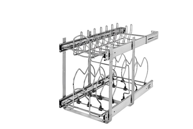 Rev-A-Shelf 20.75-in W x 18-in H 2-Tier Pull Out Metal Soft Close Basket
