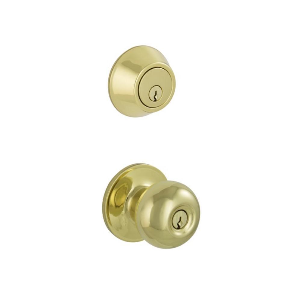 Aged Bronze Single Cylinder Deadbolt with Jeffir Entry Knob Combo Pack - Super Arbor