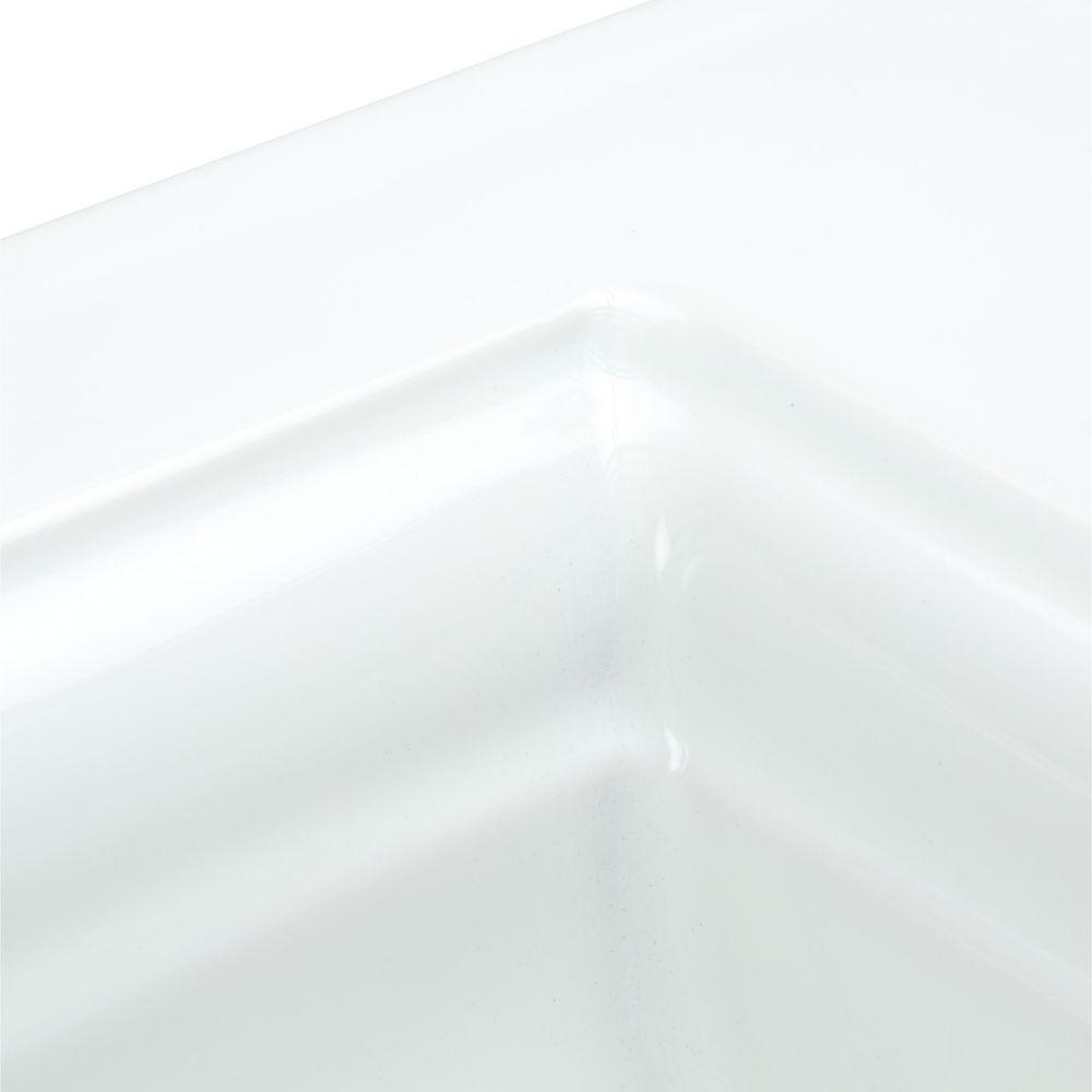 Memoirs Stately Drop-In Vitreous China Bathroom Sink in White with Overflow Drain - Super Arbor