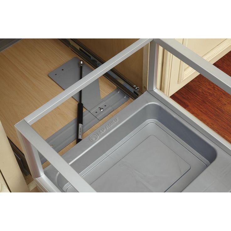 Rev-A-Shelf 35-Quart Plastic Soft Close Pull Out Trash Can