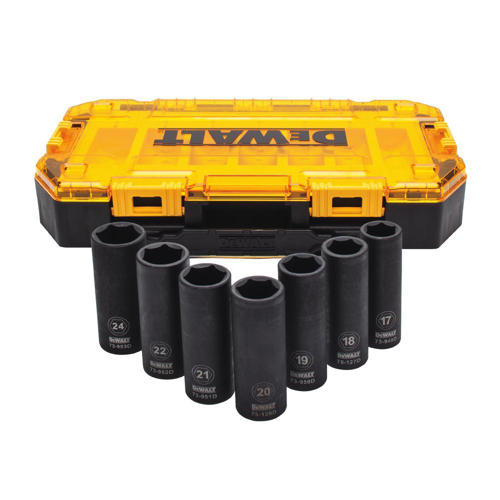 1/2 in. Drive Metric Impact Socket Set (7-Piece) - Super Arbor