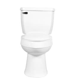 AquaSource Henshaw White WaterSense Elongated Chair Height 2-Piece Toilet 12-in Rough-In Size