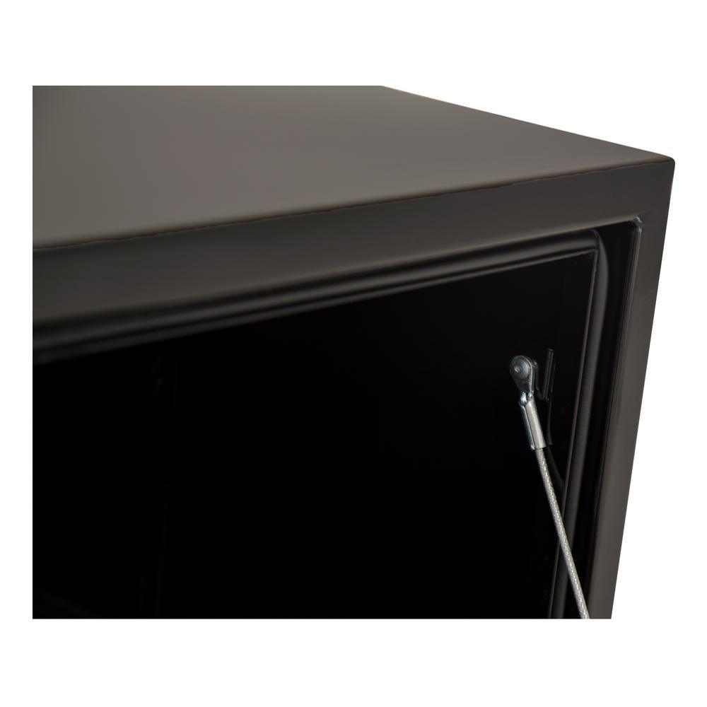 14 in. x 12 in. x 18 in. Gloss Black Steel Underbody Truck Tool Box - Super Arbor