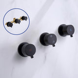 1-Spray Patterns with 1.5 GPM 10 in. Wall Mount Dual Shower Heads with Body Spray High Pressure in Matte Black - Super Arbor