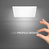 Commercial Electric 2 ft. x 2 ft. 4250 Lumens Non-Dimmable White Integrated LED Flat Panel Ceiling Flush Mount Light Fixture Selectable 5CCT