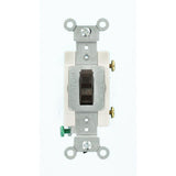 15 Amp Commercial Grade Single Pole Toggle Switch, Gray - Super Arbor