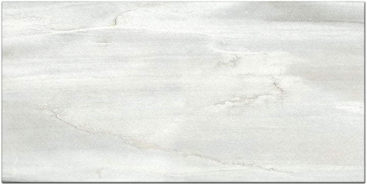 Style Selections Chique Gris 12-in x 24-in Glazed Porcelain Marble Look Floor Tile