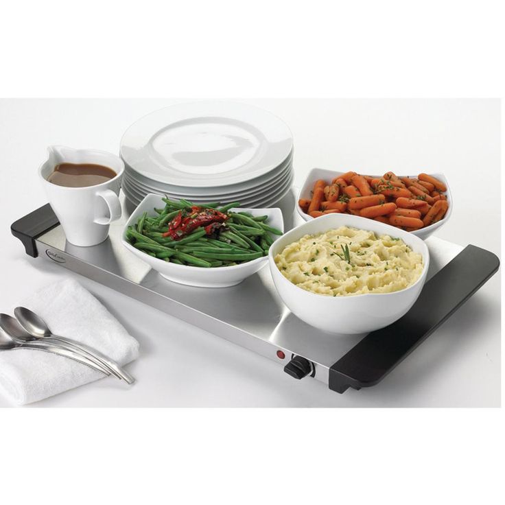 5 Qt. Stainless Steel Buffet Server with Two Warming Crocks