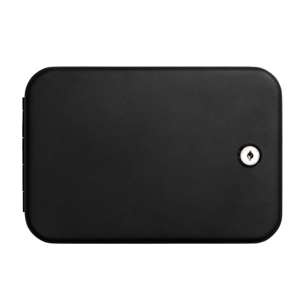 1-Gun Black Portable Travel Key Lock Gun Safe, Black - Super Arbor