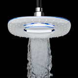 2-Spray 7.88 in. Single Wall Mount Waterfall Fixed Adjustable Shower Head in Chrome - Super Arbor