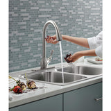 Barossa with Response Touchless Technology Single-Handle Pull-Down Sprayer Kitchen Faucet in Vibrant Stainless - Super Arbor