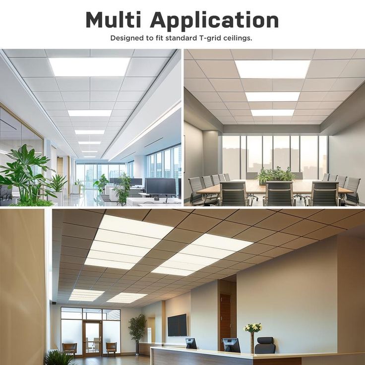Commercial Electric 2 ft. x 4 ft. 500 Watt Equivalent Integrated LED White Troffer Light 3 CCT with up to 5500 Lumen Select