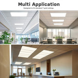 Commercial Electric 2 ft. x 4 ft. 500 Watt Equivalent Integrated LED White Troffer Light 3 CCT with up to 5500 Lumen Select