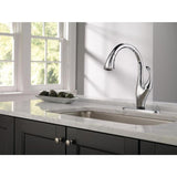 Delta Addison Touch2O Chrome 1-Handle Deck-Mount Pull-Down Touch Kitchen Faucet (Deck Plate Included)